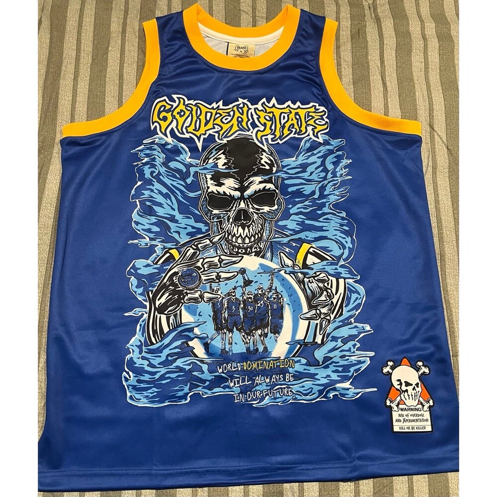 Brand X Curry 30 Golden State Warriors Graphic Basketball Jersey XL NW